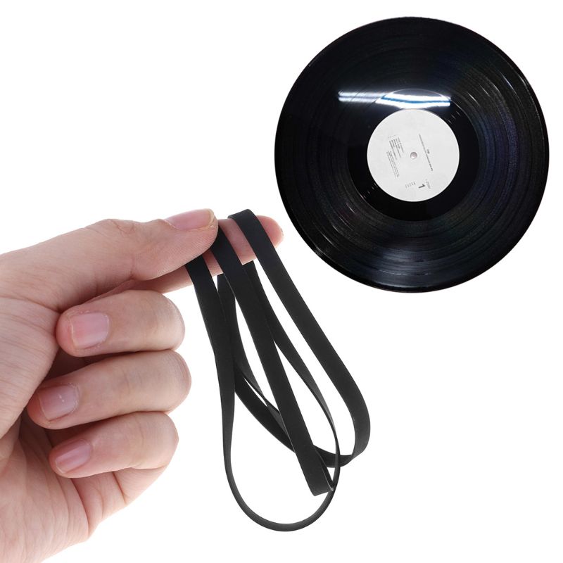 Drivrem gummi skivspelare överföringsrem 5mm 4mm ersättningstillbehör phono tape cd