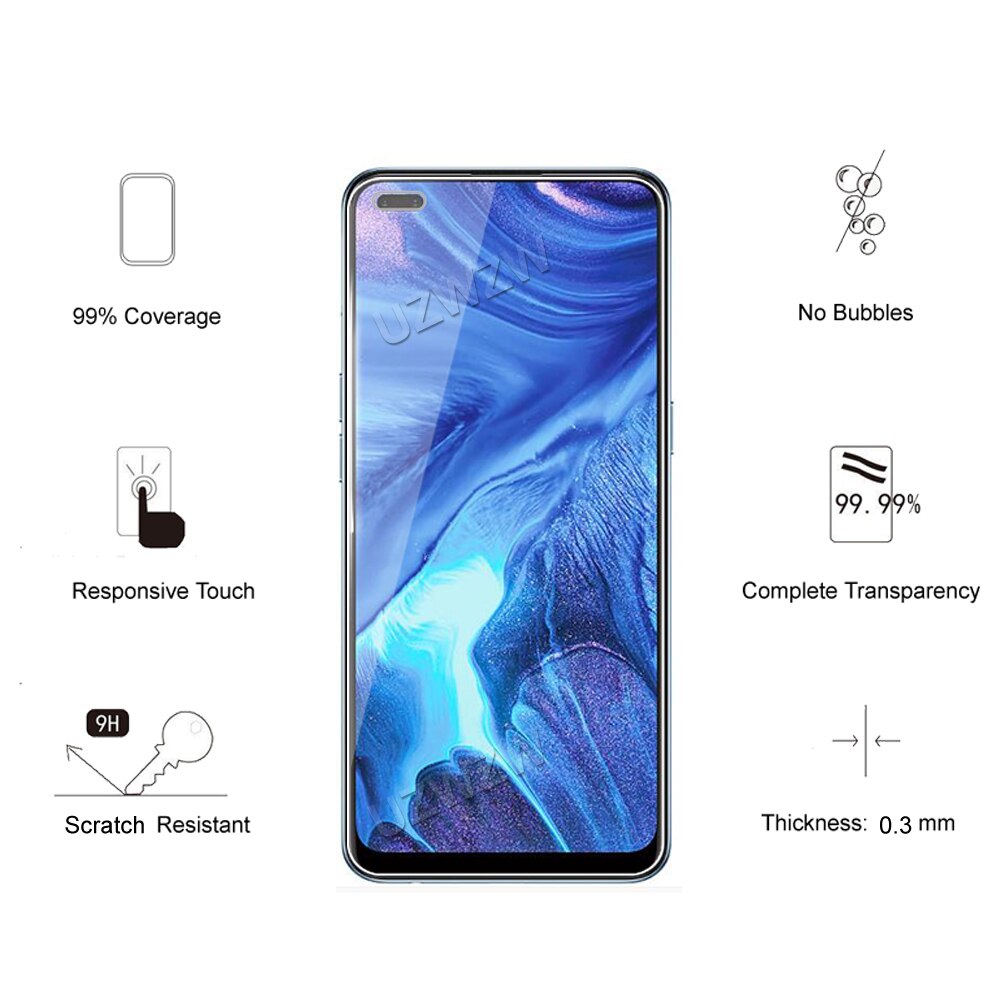 Für Oppo Reno4 ( 5G/4G) reno 4 Explosion nachweisen 2,5 D 0,26mm Gehärtetes Glas Anzeige-schutzfolien Schutz Schutz Film HD Klar