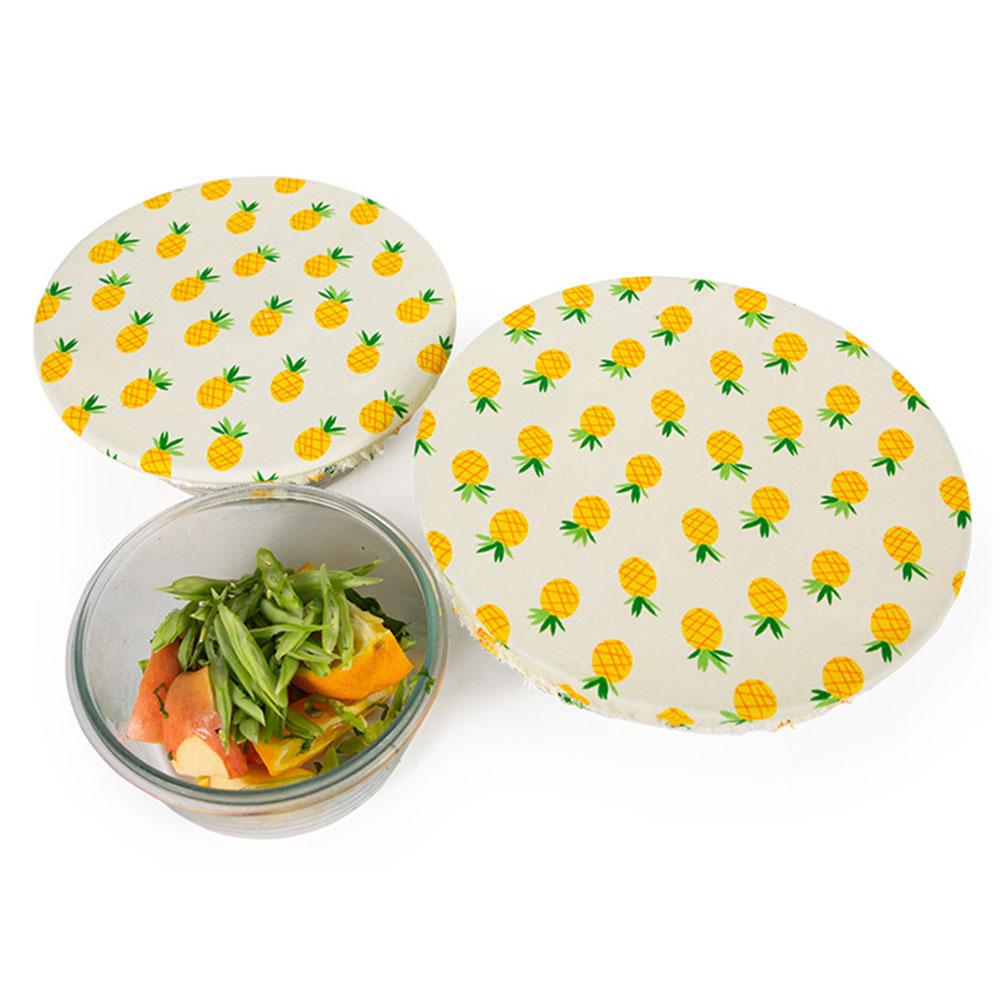 3PC Reusable Fresh Keeping Food Wraps Eco-Friendly Reusable Keep Food Fresh Cover Kitchen Fresh-keeping cloth