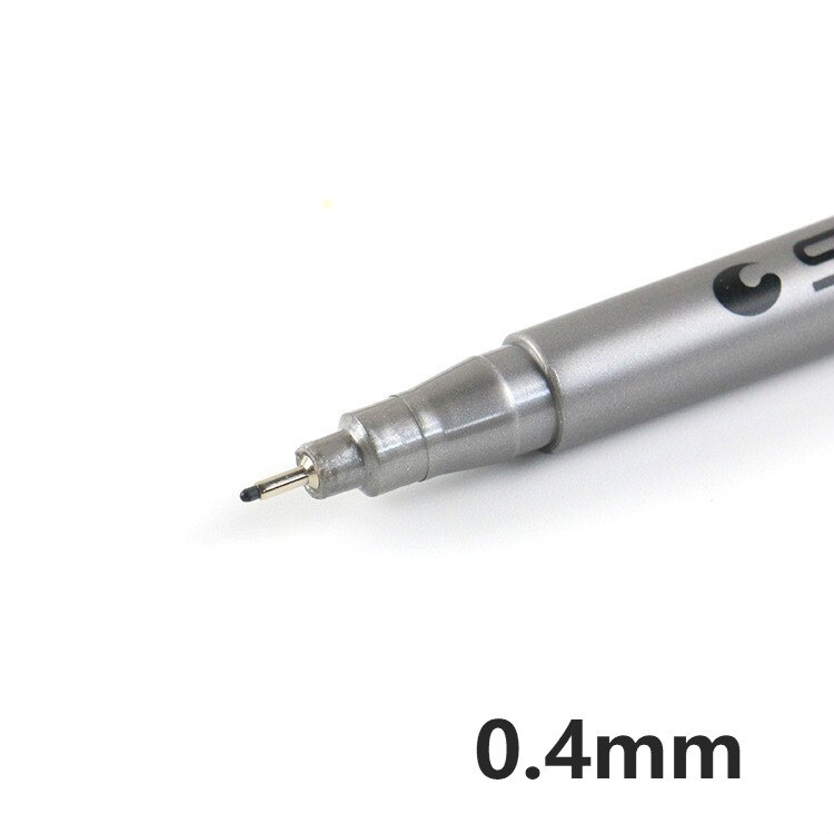 1 stk pensel pen kalligrafi pen tuscher kunst skrivning kontor skoleartikler brevpapir elev: 0.4mm
