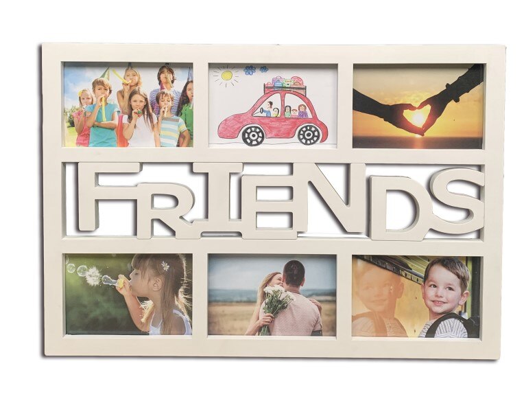 Høj multi fotoframe familie elsker venner rammer collage billede væg fotoramme venner og kærlighed: Venners fotoramme