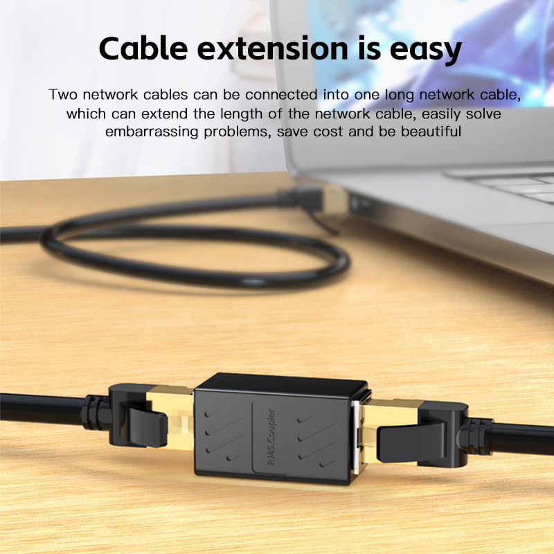 Rj45-Koppler Katze6 Katze5e Ethernet-Kabel-Verlängerung-Adapter 1000Mbps-Lan-Anschluss in Linie Koppler weiblich zu weiblich