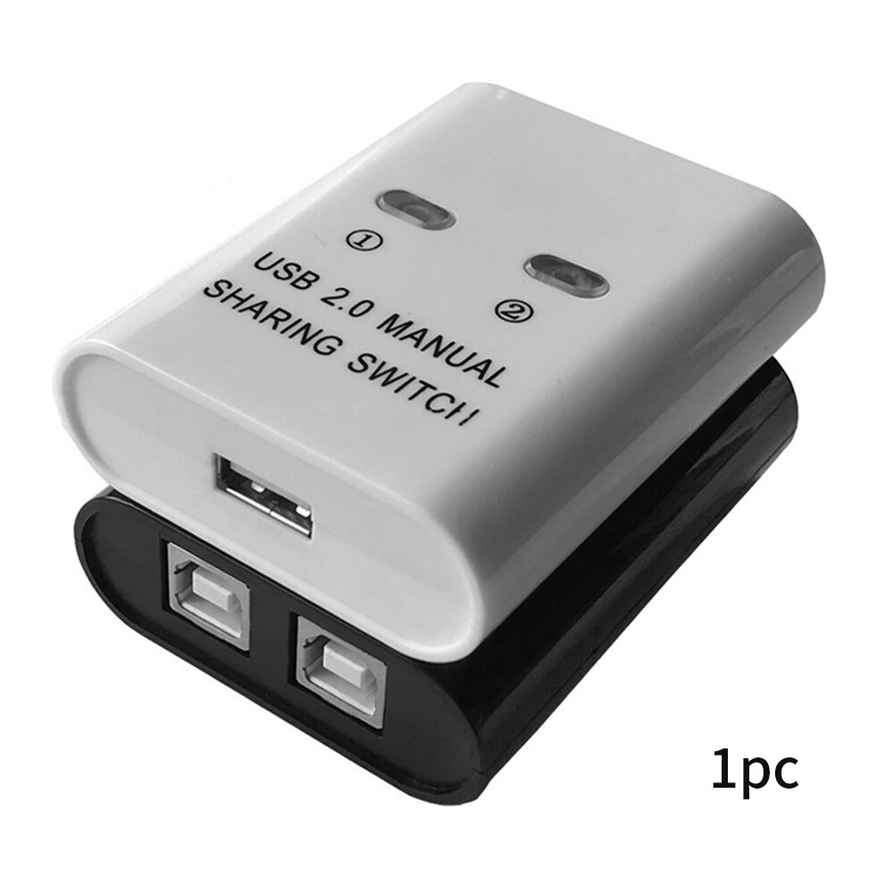 2In1 Out Usb Printer Hub Handleiding Lange Afstand 2 Port Home Office Compact Elektronische Knop Plug En Play Splitter Converter