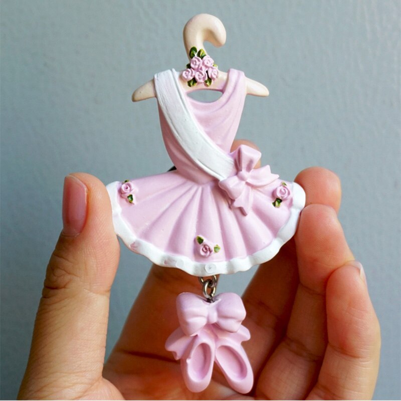 3D Refrigerator Magnets Angel Princess Carriage Fridge Magnet Magnet Girl Ballet Skirt Decorative Magnetic Message Sticker