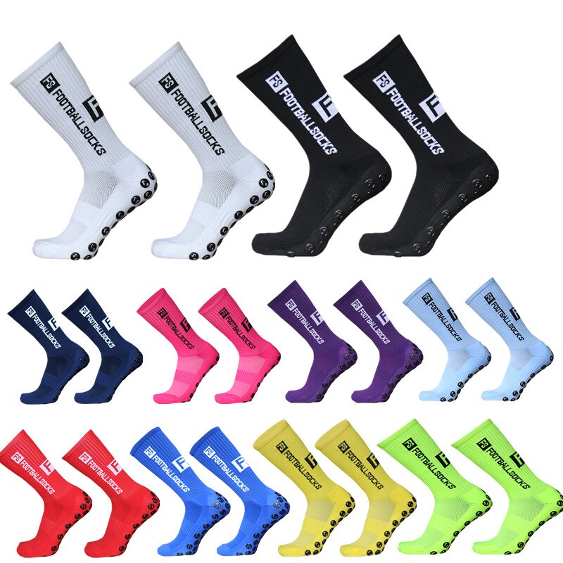 FS – chaussettes de FOOTBALL antidérapantes pour homme et femme, idéales pour le sport, le Rugby, le Basketball