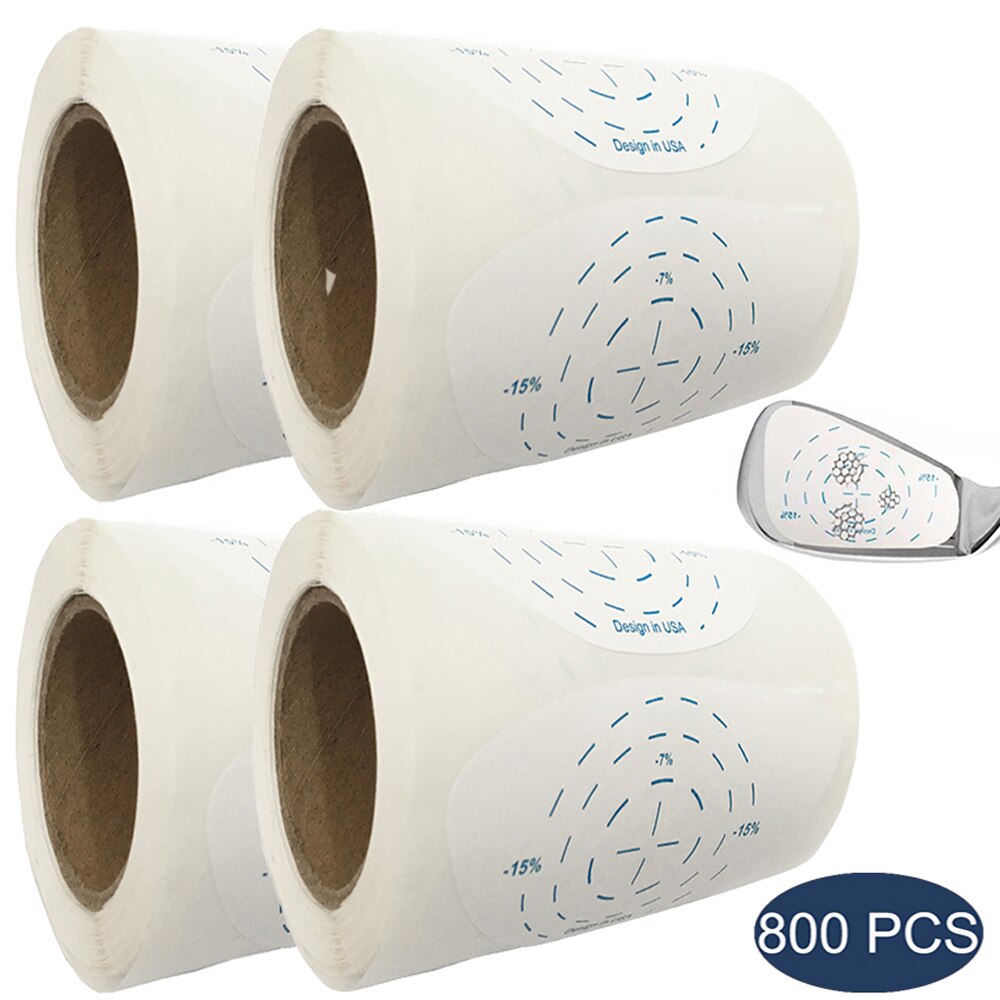 Rollo de hierro y madera para Golf, cinta de impacto para Conductor, pegatinas estándar de gran tamaño, accesorios de golfista, , 800 Uds.: 800Pcs Iron