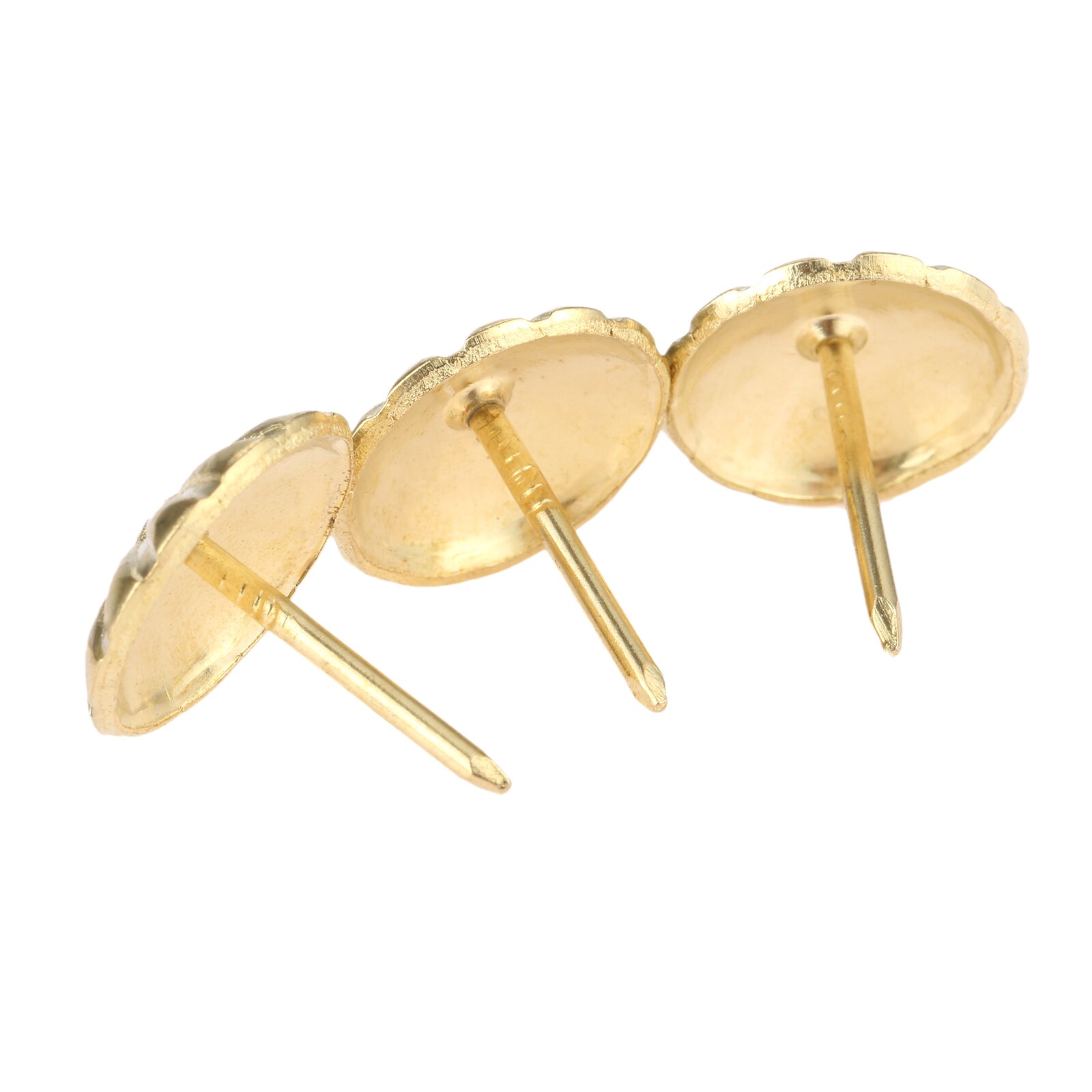 Tachuelas decorativas para tapicería, tachuelas para manicura, caja de para joyería, color bronce antiguo/oro, 19x20mm, 10 unidades