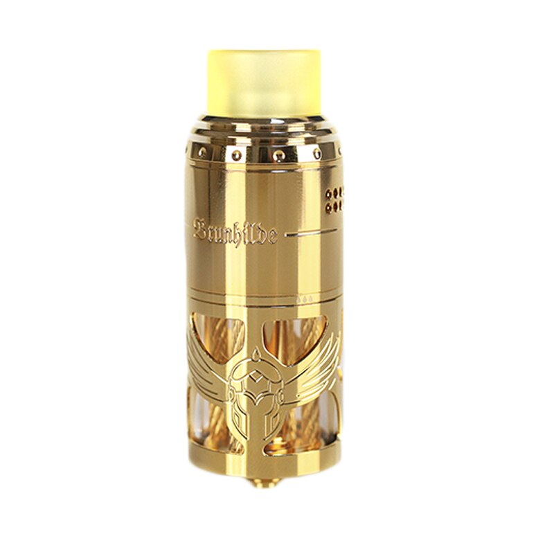 In Stock Vapefly Brunhilde Top Coiler RTA Tank 8ml/2ml W Surrounding Top Airflow Dual Coil Build Deck Electronic Cigarette Vape: Gold / 8ML