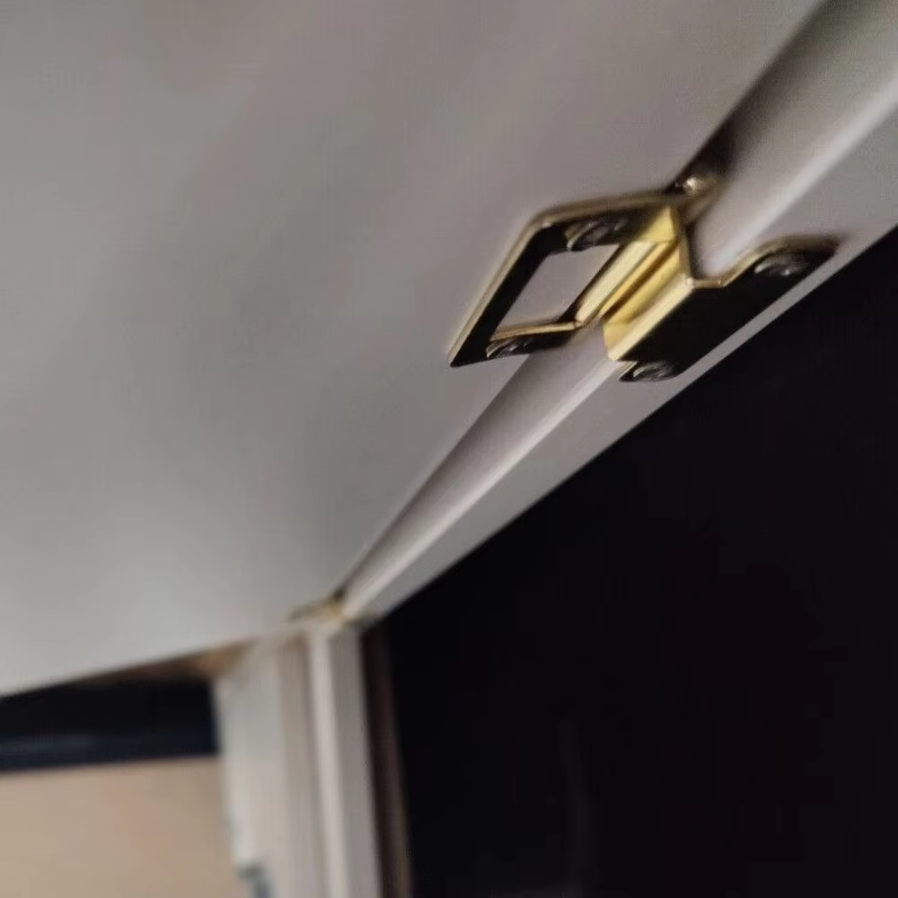 2 unids/set bisagras de puerta de habitación plegadas puerta de armario creativa Camper Van autocaravana caravanes bisagras de puerta de resorte accesorios de muebles