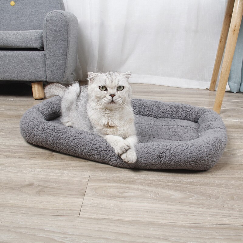 Rektangulär form husdjurssäng bur kudde hundmadrass valp bilmatta kattmatta kattsäng för katter och hundar