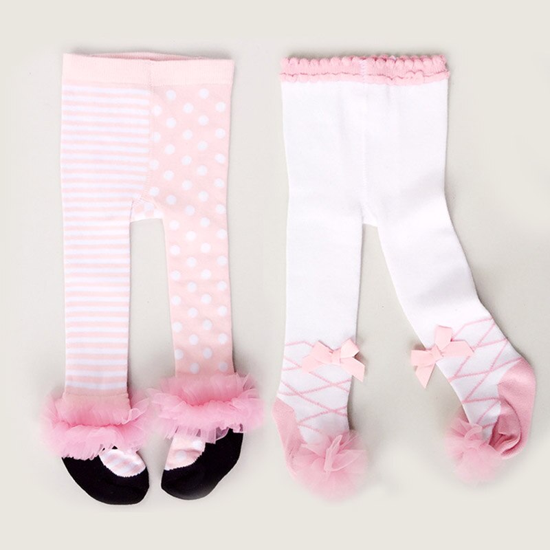 Baby Girl Tights Cotton Newborn Tights Pantyhose Autumn Winter Bow Lace Baby Stockings Toddler Infant Baby Meisje Tights