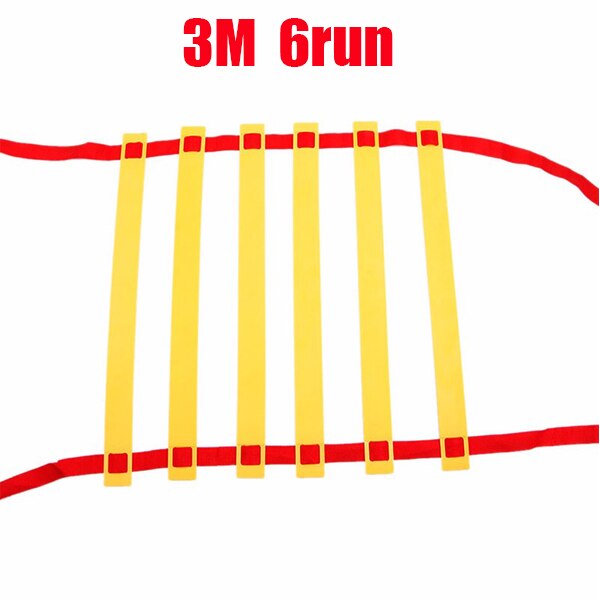 Agility ladder for football and football speed training with carrying bag, fitness equipment, ladder rungs, nylon straps: 3m 6 run