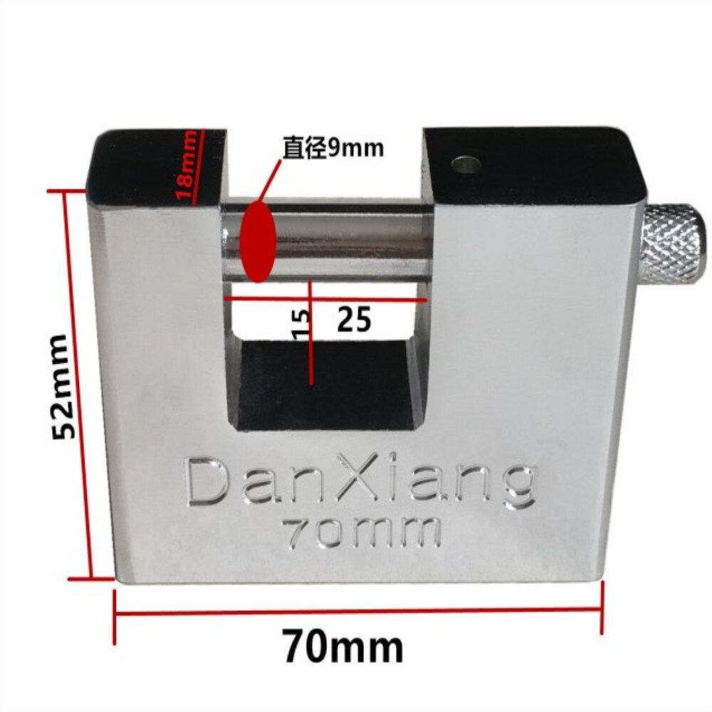 Top Security Container Garage Trailer Padlock Heavy Duty with 3 Keys: 70mm