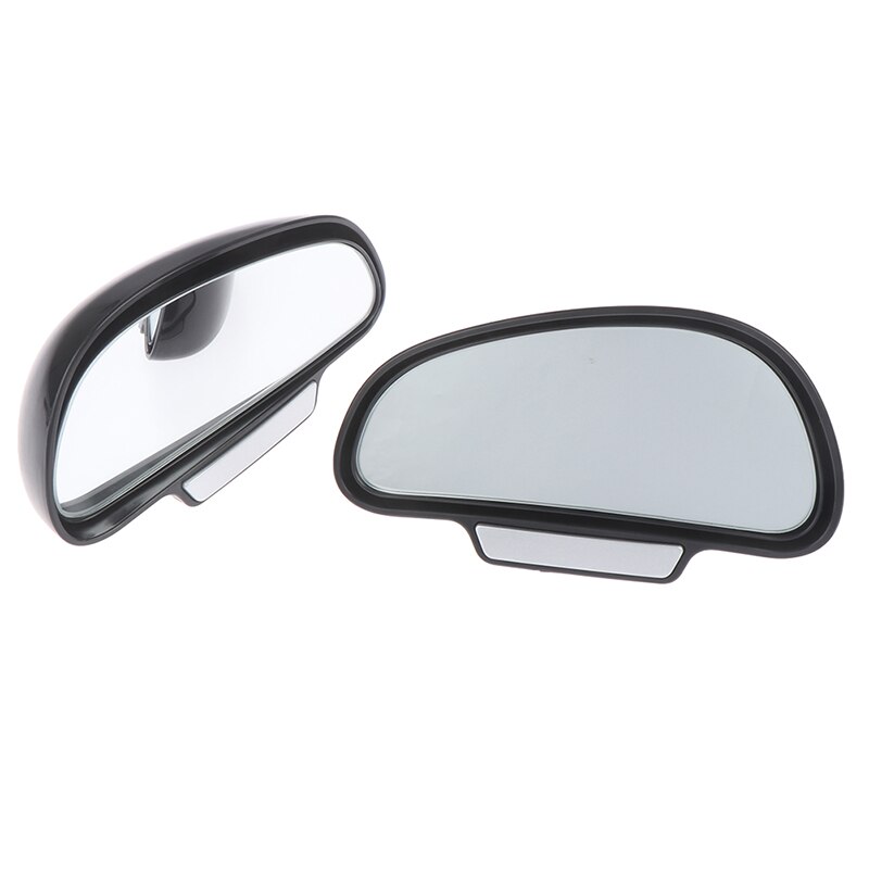 Espejo de coche negro ajustable de 360 grados, espejos retrovisores laterales anchos, forma de cierre de punto ciego para espejo retrovisor auxiliar para estacionar