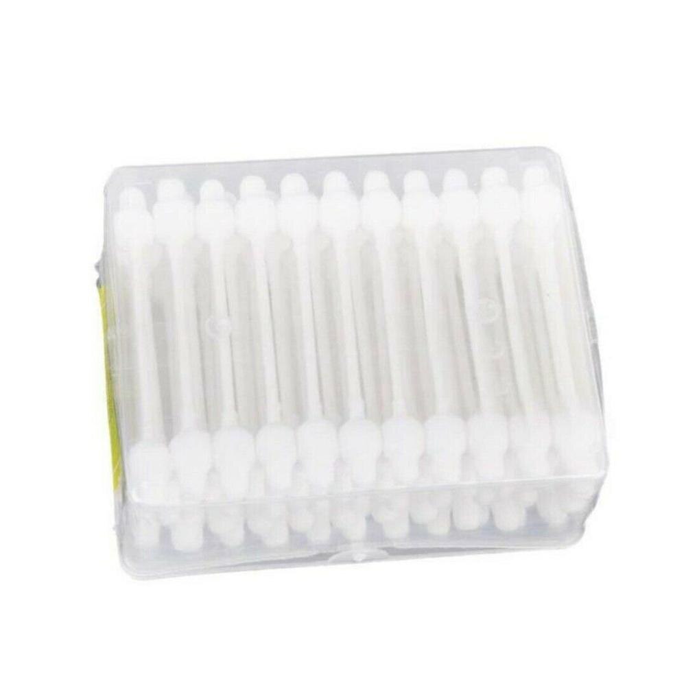 55pcs/box Baby Cotton Swabs Soft Safety Pure Cotton Swabs Double Tip Baby Cleaning Health Care