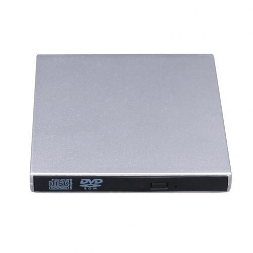 External USB 2.0 High Speed DL DVD RW Burner CD Writer Slim Portable Optical Drive for Laptop PC: Silver