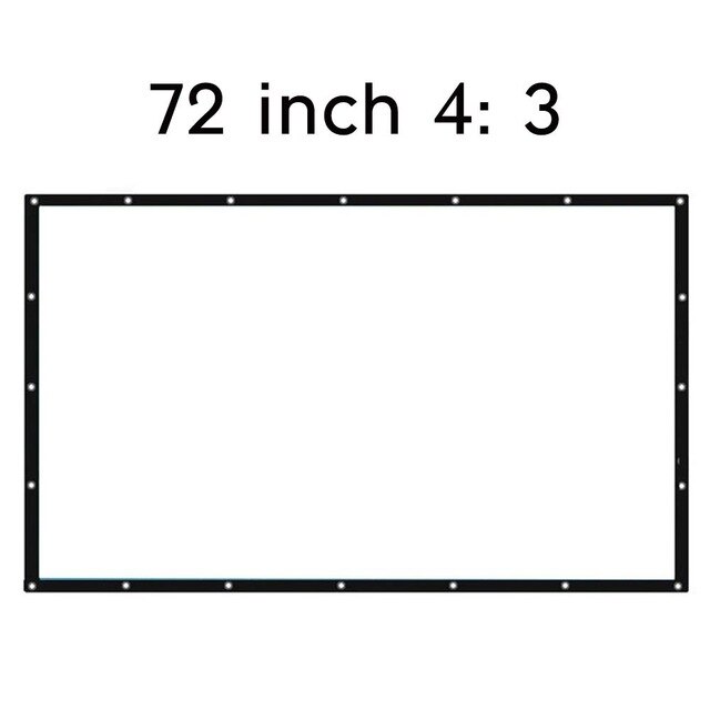 Movie Curtain Projection Screen Movie Cloth Practical Durable Portable Polyester Moisture Proof Home Shade Sail Shelter: Style 5