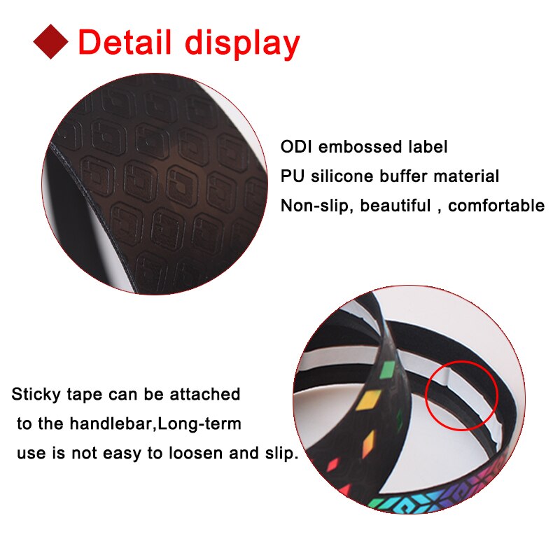 Road Bike Handlebar Tape Colorful Reflective bicycle Bar Tape PU Silica Gel Tape Soft Breathable Cycling Handle Belt +Bar Plugs
