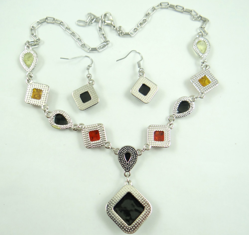 Natural Precious Modernistische Teardrop Gouden Honing Geperst Ambers Water Ketting Sieraden Maken Oorbellen Ketting P2