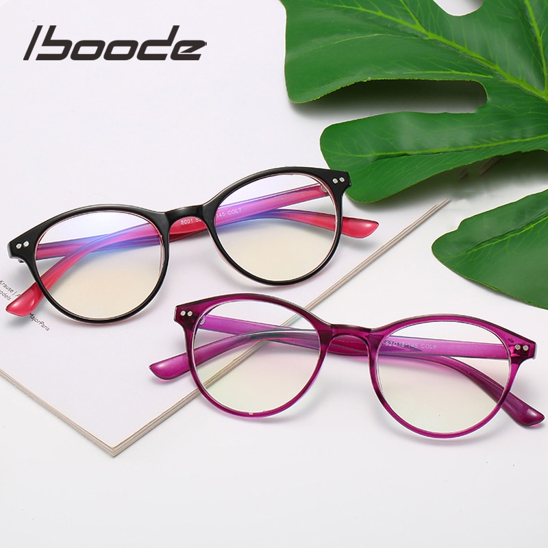 Iboode Retro Ronde Bijziendheid Bril Mannen Vrouwen Optische Brillen Met Dioptrie 0 -0.5 1.0 1.5 2.0 2.5 3.0 3.5 4.0 4.5 5.0 5.5 6.0