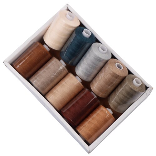 10 Spools/Set,402 Multi Colors Polyester Thread 1000 Yard Coil For DIY Quilting,Needlework&amp;Household Sewing Machine: FR001-H