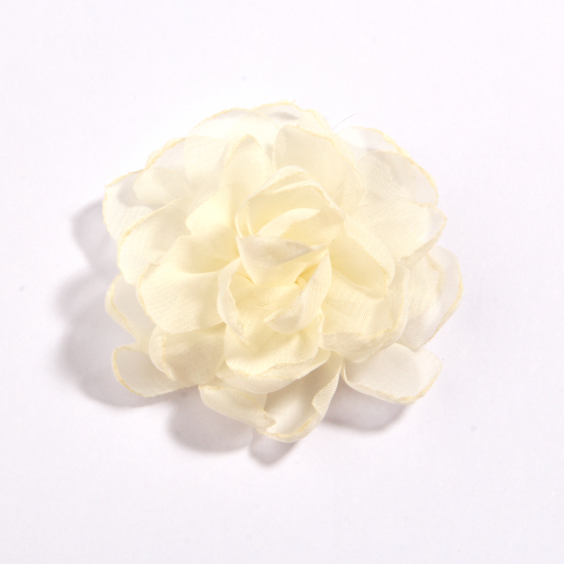 120 Stuks 7 Cm 2.7 "Burn Edge Chiffon Stof Bloemen Voor Baby Meisjes Hoofdbanden Handgemaakte Bloem Boutique Voor bruiloft Decoratie: Deep Blue