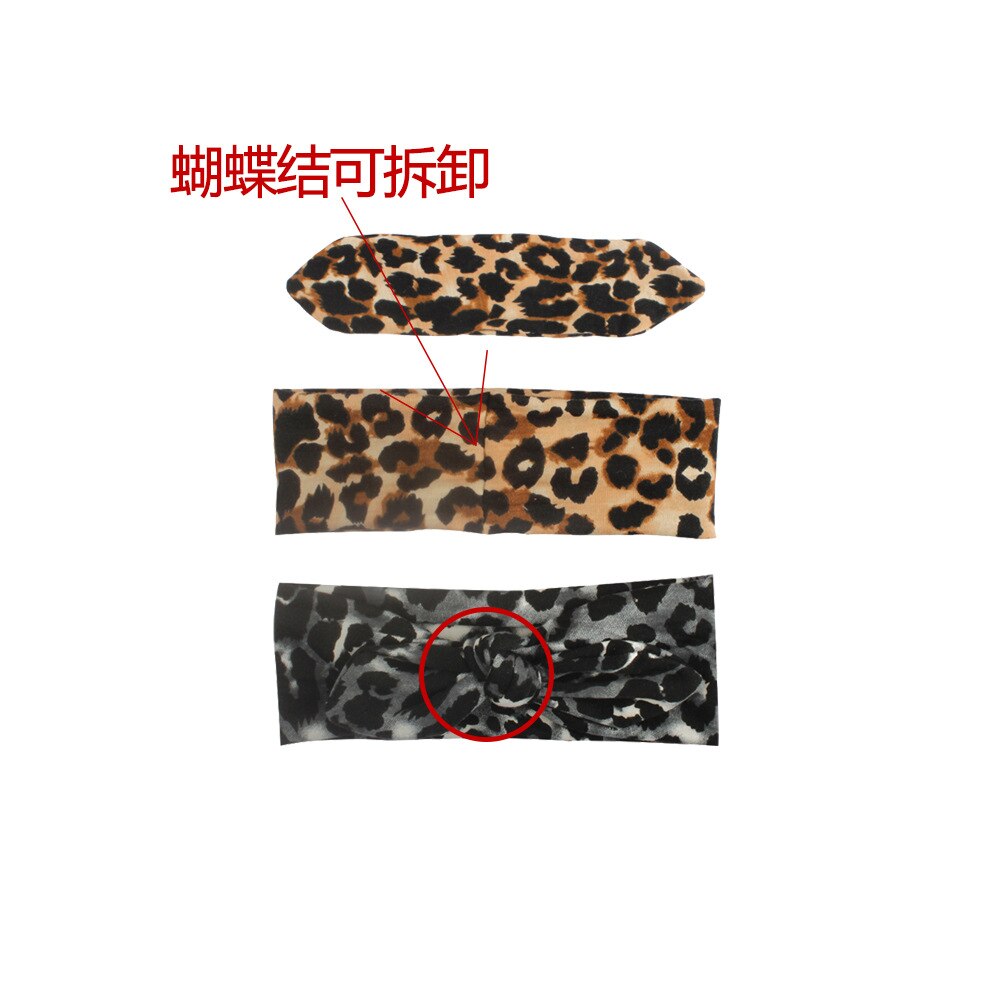 Neue Schönheit Baby Mädchen Kleinkind Kleinkind Leopard Bogen Stirnband Haarband Zubehör