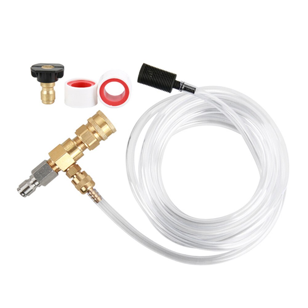3/8 Inch Adjustable Chemical Soap Injector Syphon Hose Set for Pressure Washer