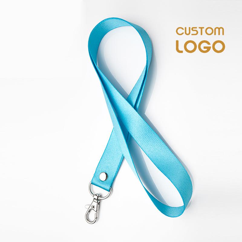 Badge Holder Lanyard 46CM Candy Color Lanyard for Name Tag ID Card Exhibition Card Holder Badge Holder Office and School Supplie