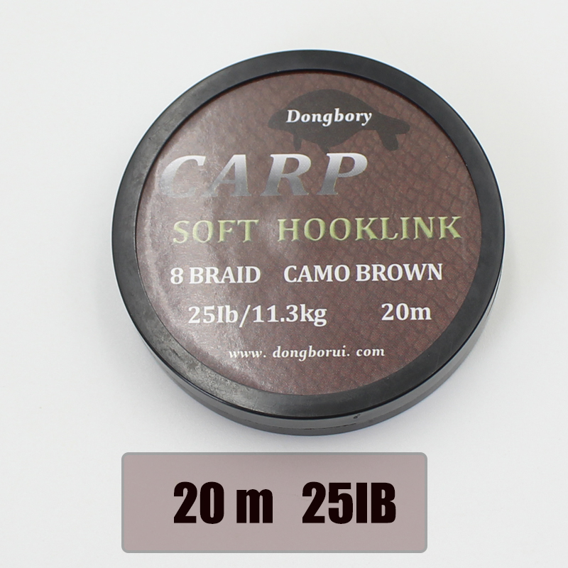 Carp Fishing Hook Link for Ready Tied Carp Rigs Hair Chod Zig Rigs Boilies Carp Rig kit Terminal Tackle: Brown 25LB