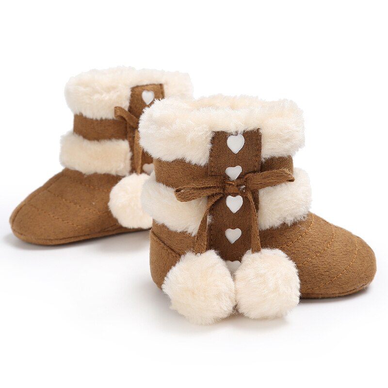 Winter Snowboots Voor Pasgeboren Baby Meisjes Booties Warm Houden Pluche Binnenkant Anti-Slip Baby Baby Peuter Cute Soft bodem Schoenen Ugg