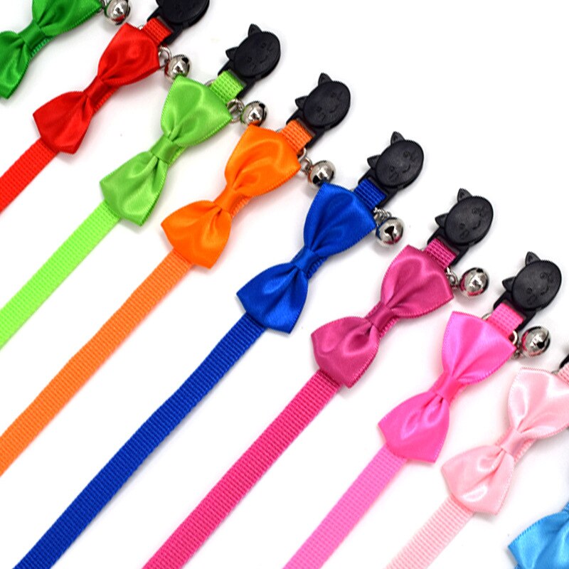 Cat Collar Bell Cute Polka Dot Pet Small Dog Puppy Kitten Jewelry