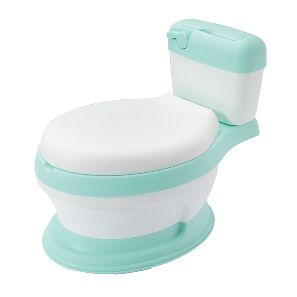 3 in 1 Kids Toddler Potty Toilet Training Seat Step Stool with Splash Guard: Green