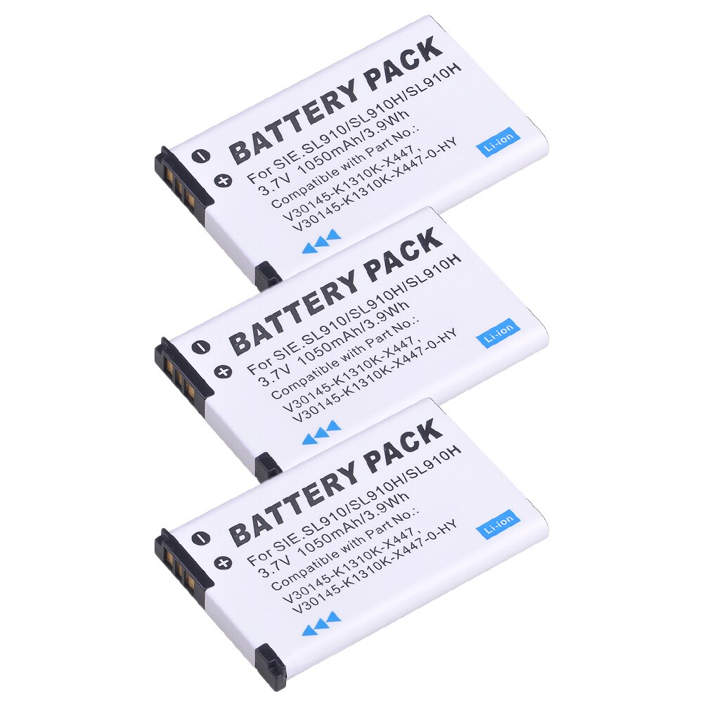 Batería de teléfono inalámbrica, 3,7 V, 1050mAh, para Gigaset SL910, SL910A, SL910H, V30145-K1310K-X447: 3 battery