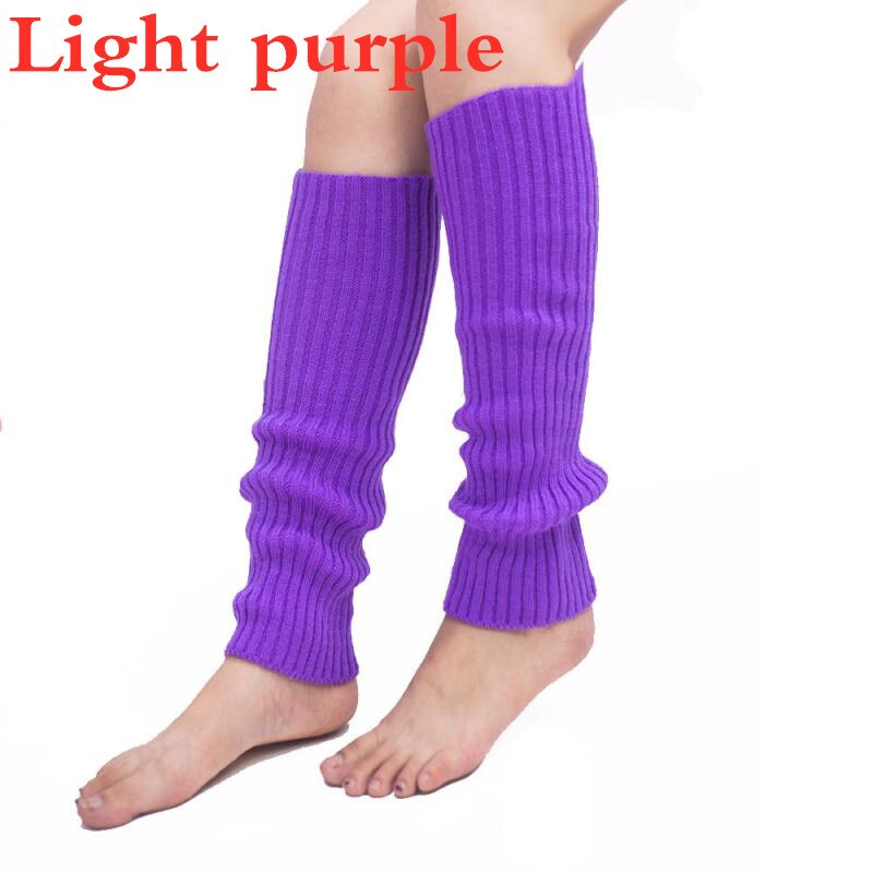 Femmes solide couleur bonbon tricot jambières femmes chaussettes Style ample botte genou haute botte bas Leggings bottes quotidien: 14