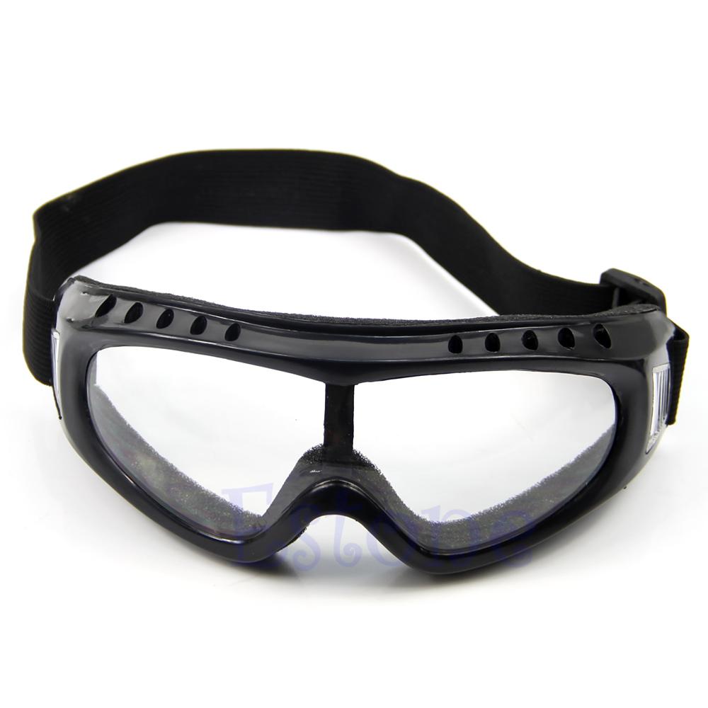Gafas de sol a prueba de polvo para motocicleta, lentes de esquí, Snowboard, montura, novedad: Transparent