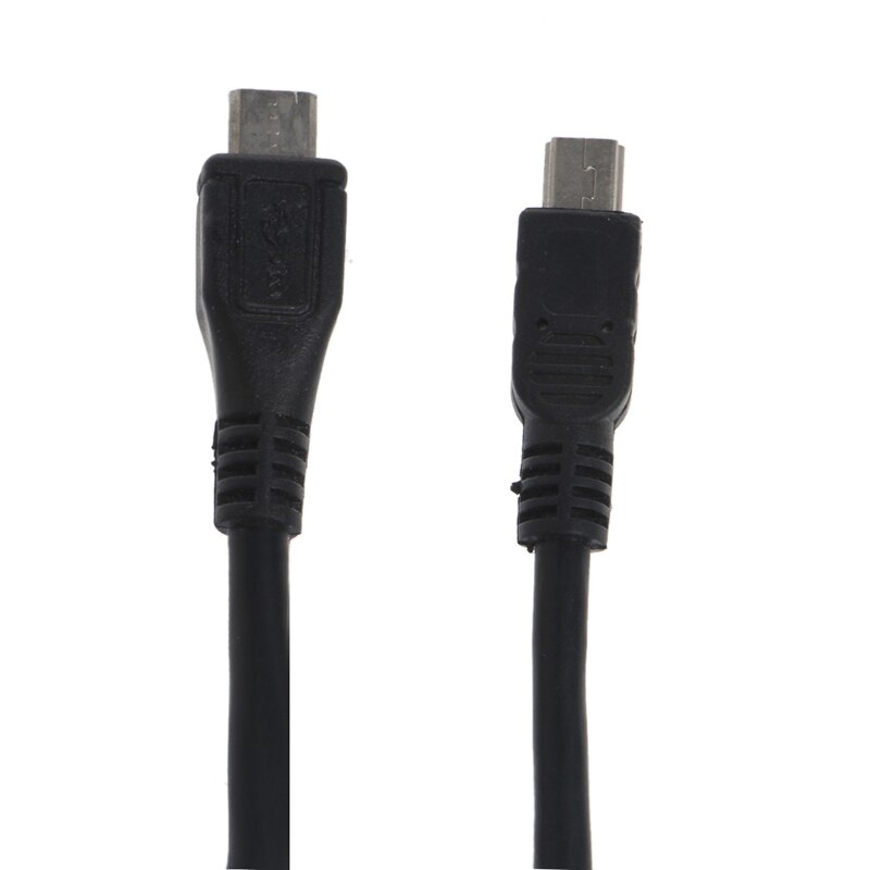 1pcs OOTDTY Date Cables 25cm Micro USB 5 Pin B Male To Mini USB 5 Pin Male Data Adapter Converter Cable Cord