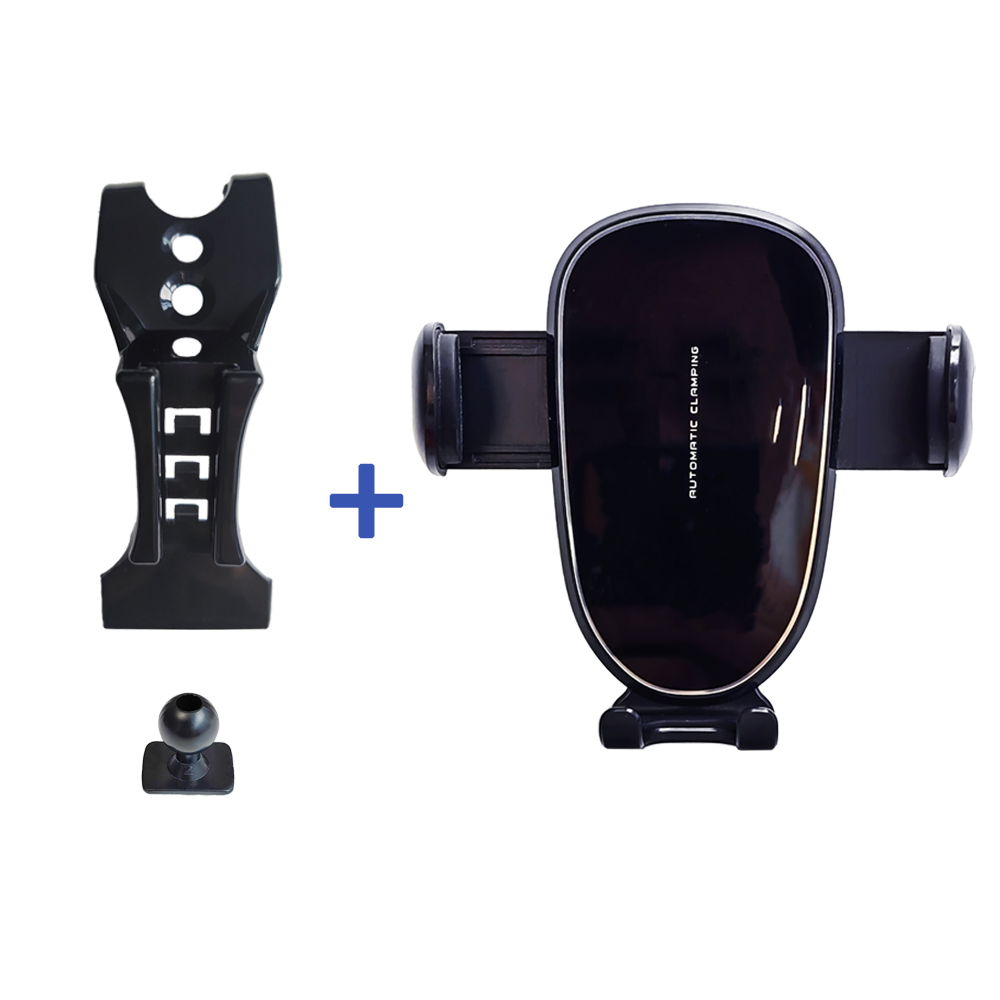 For Mercedes Benz C Class C200 260 300 W205 Car Phone Holder Special Fixed Bracket Base Wireless Charging: Blue