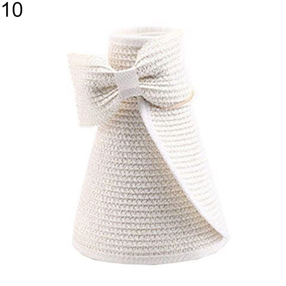 Women's Summer Wide Brim Roll Up Foldable Sun Beach Straw Braid Visor Sun Hat: Sky Blue