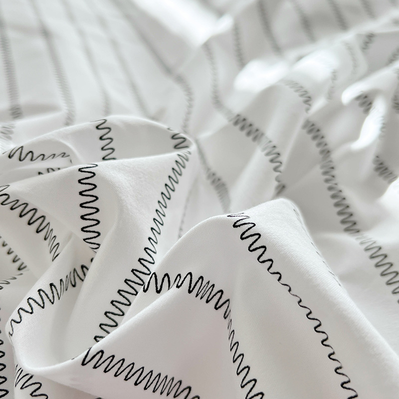 Streep Dekbedovertrek 150X200 Eenvoudige Stijl Dekbed Covers Queen Size Housse De Couette Huidvriendelijk Thuis Beddengoed (Geen Kussensloop