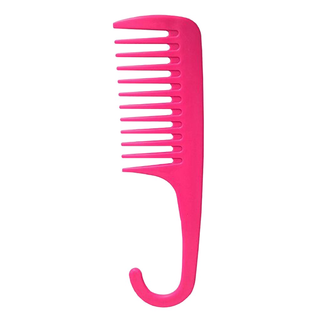 Wide Tooth Comb With Hook Anti-static for Curly Wet Dry Hair Tangle Free
