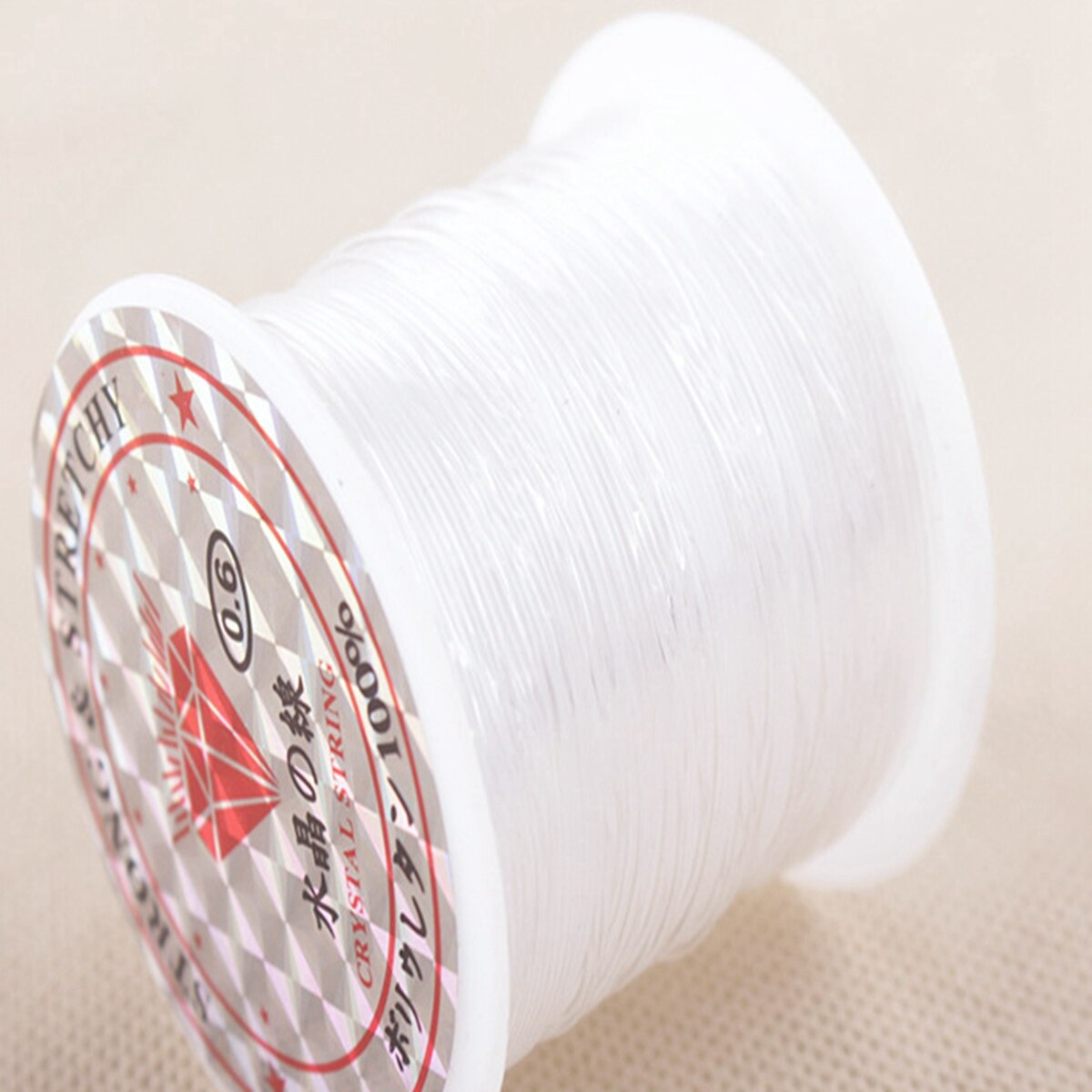 5 Rolls Clear Nylon Vissen Wire Non Stretch Kralen Koord Onzichtbare 0.2Mm-0.8Mm