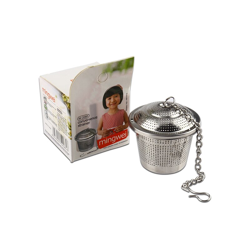 Colador de té de acero inoxidable reutilizable Hop, bolsa de té para taza y utensilios de cocina bolsa de condimentos ecológica 4 tamaños