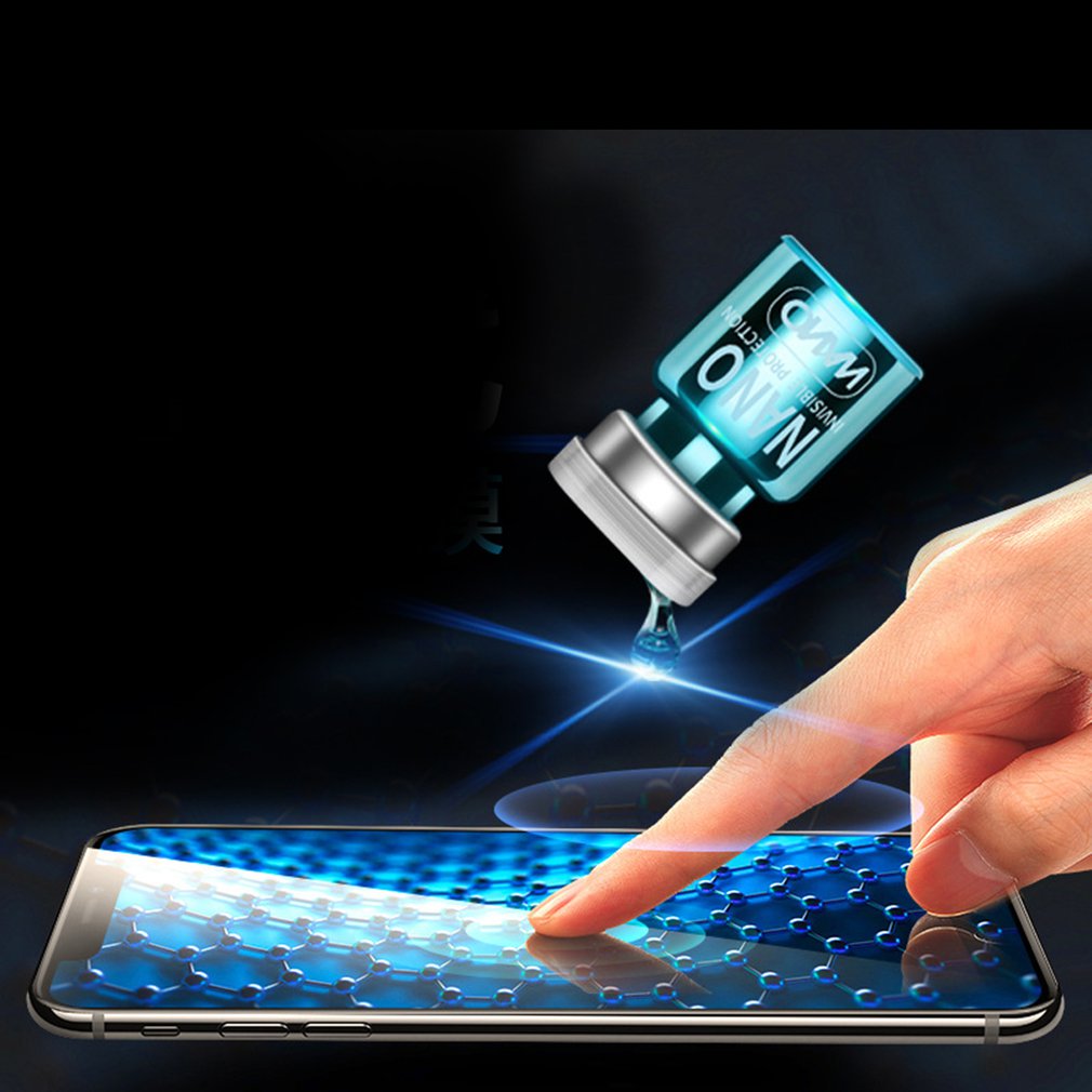 Protector de pantalla Universal Nano liquido de alta tecnología, antiarañazos, película protectora de vidrio curvado