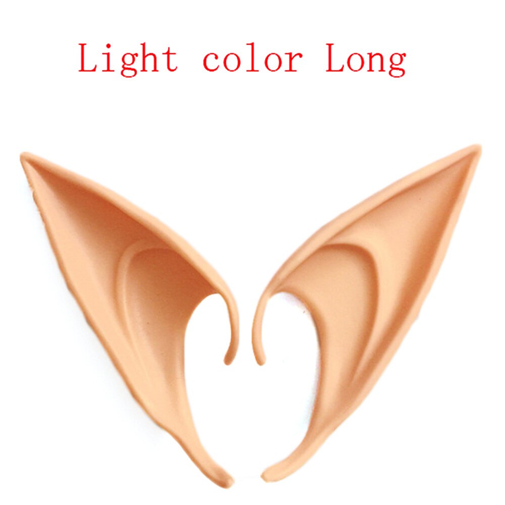 Látex suave punto mágico Ángel Hada elfo orejas Cosplay máscara Halloween mascarillas máscara Prosthetic Anime decoración suministros de