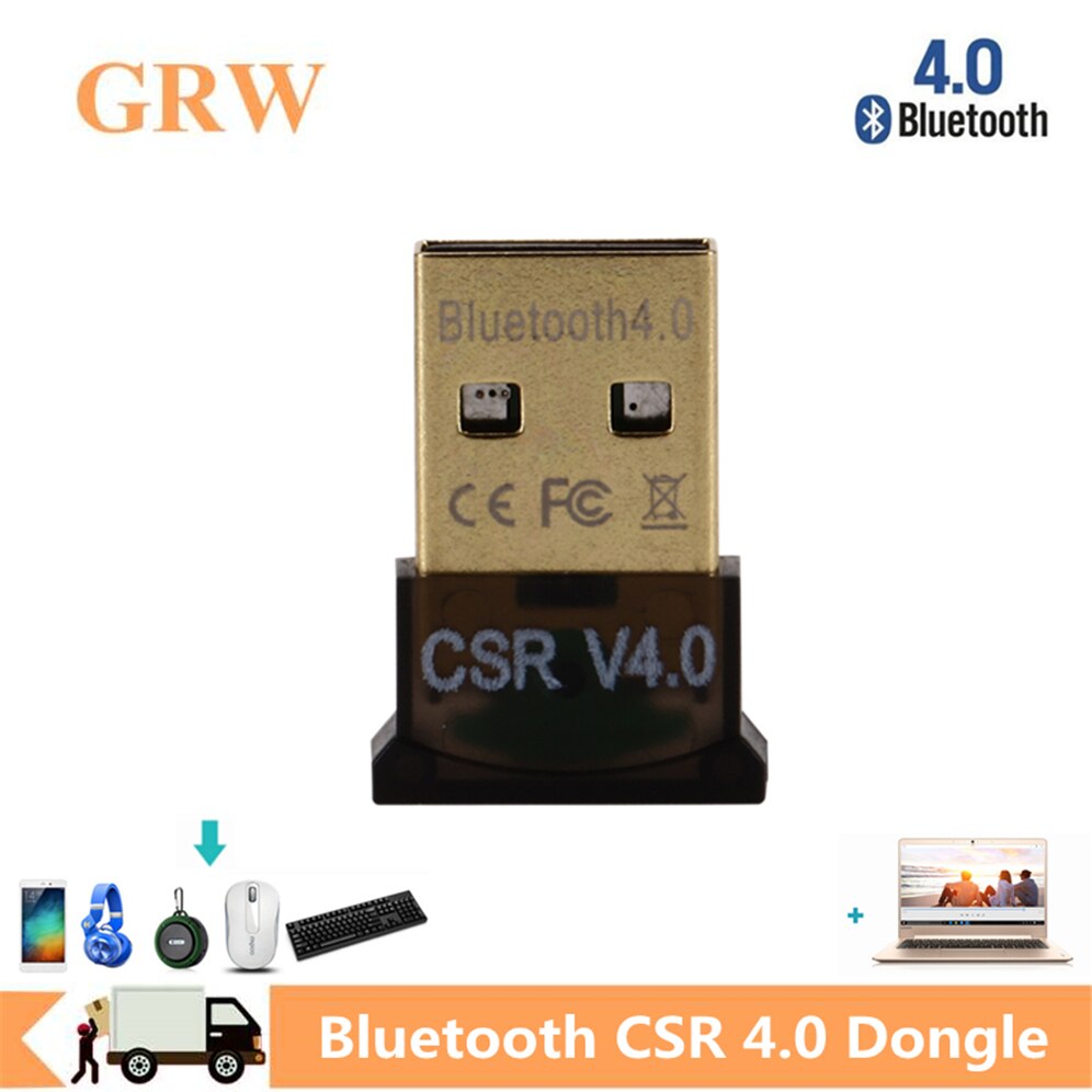 GRWIBEOU Mini USB Bluetooth V 4.0 Dual Mode Sem Fio adattatore Dongle Bluetooth CSR 4.0 USB 2.0/3.0 Para Windows 10 8 XP Win 7