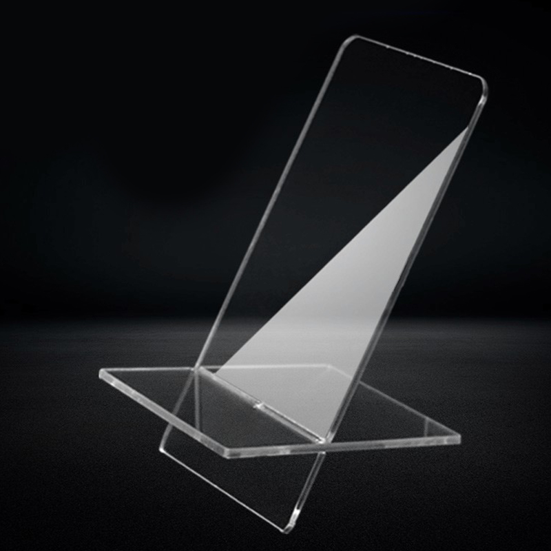 1 szt. Przezroczysty uchwyt na telefon komórkowy Akrylowy stojak Przezroczysty stojak na Huawei Xiaomi Iphone