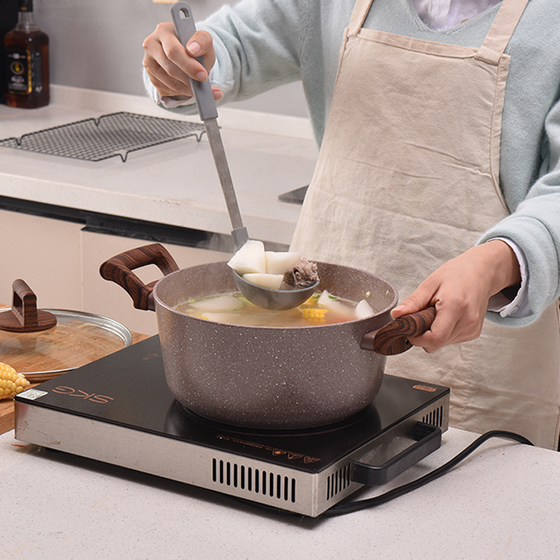Ollas antiadherentes para sopa, Sartenes multifuncionales de aluminio, Cocina de Inducción, para el hogar y el jardín, DG50TG