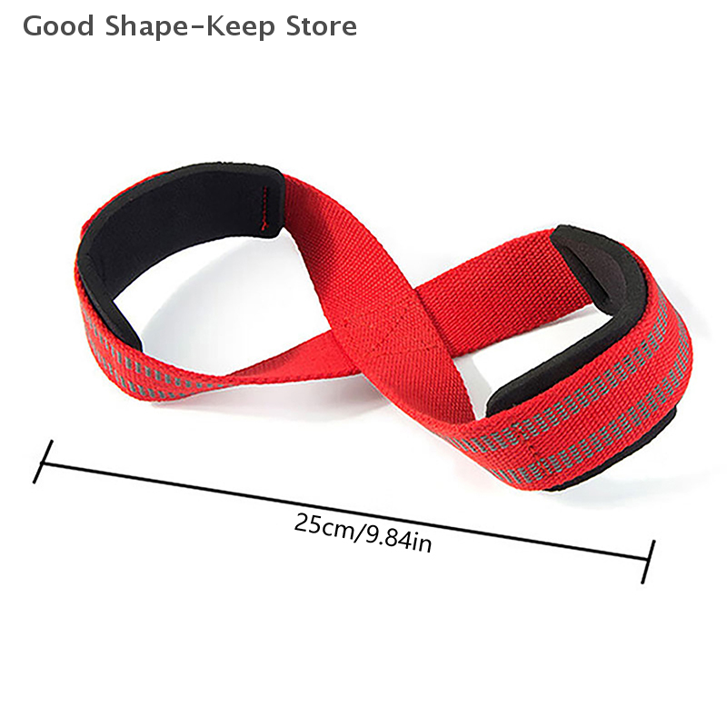 1 Pair Weightlifting Hand Belt Anti-Slip Sport Fitness Wrist Wraps Straps Gym Support Lifting Grip Belt Fitness Bodybuilding