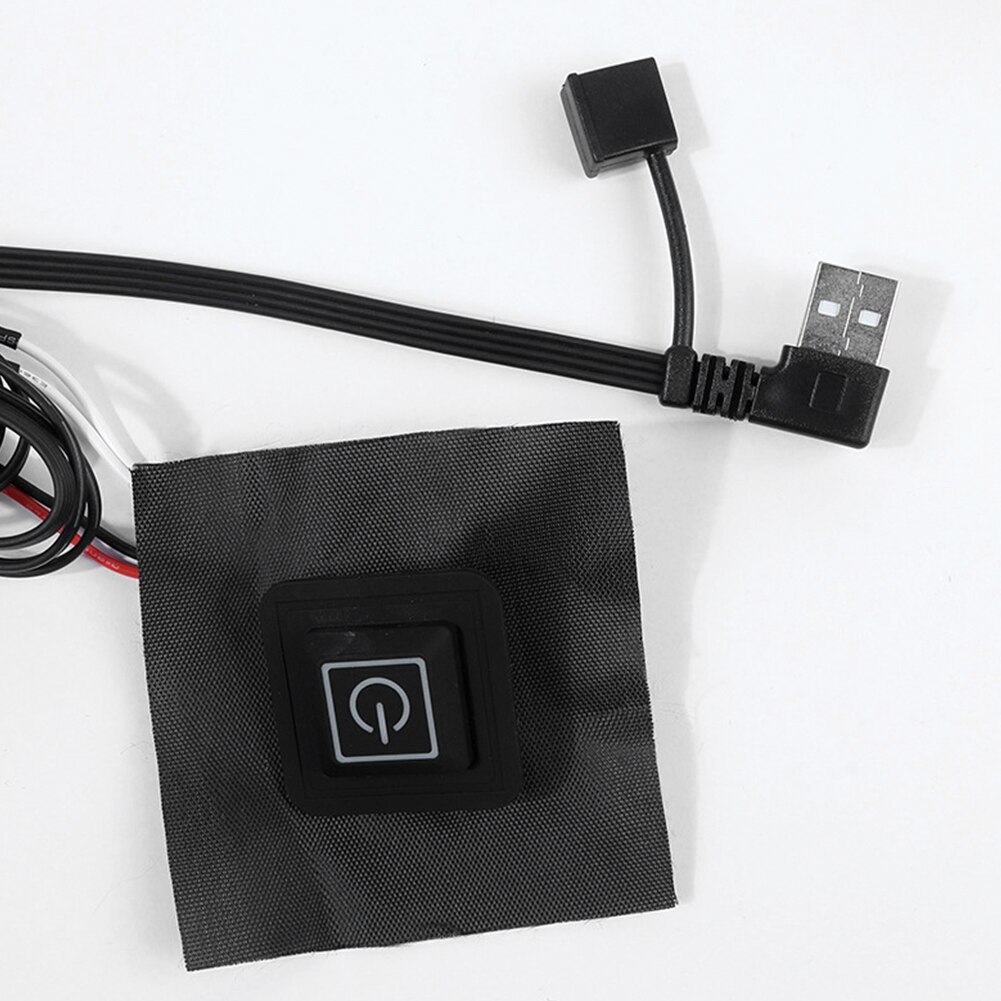 Vaskbar foldbar vest jakke komposit fiber udendørs gør-det-selv usb-drevet elektrisk varmepude vinter varmt termisk tøj 4 in 1